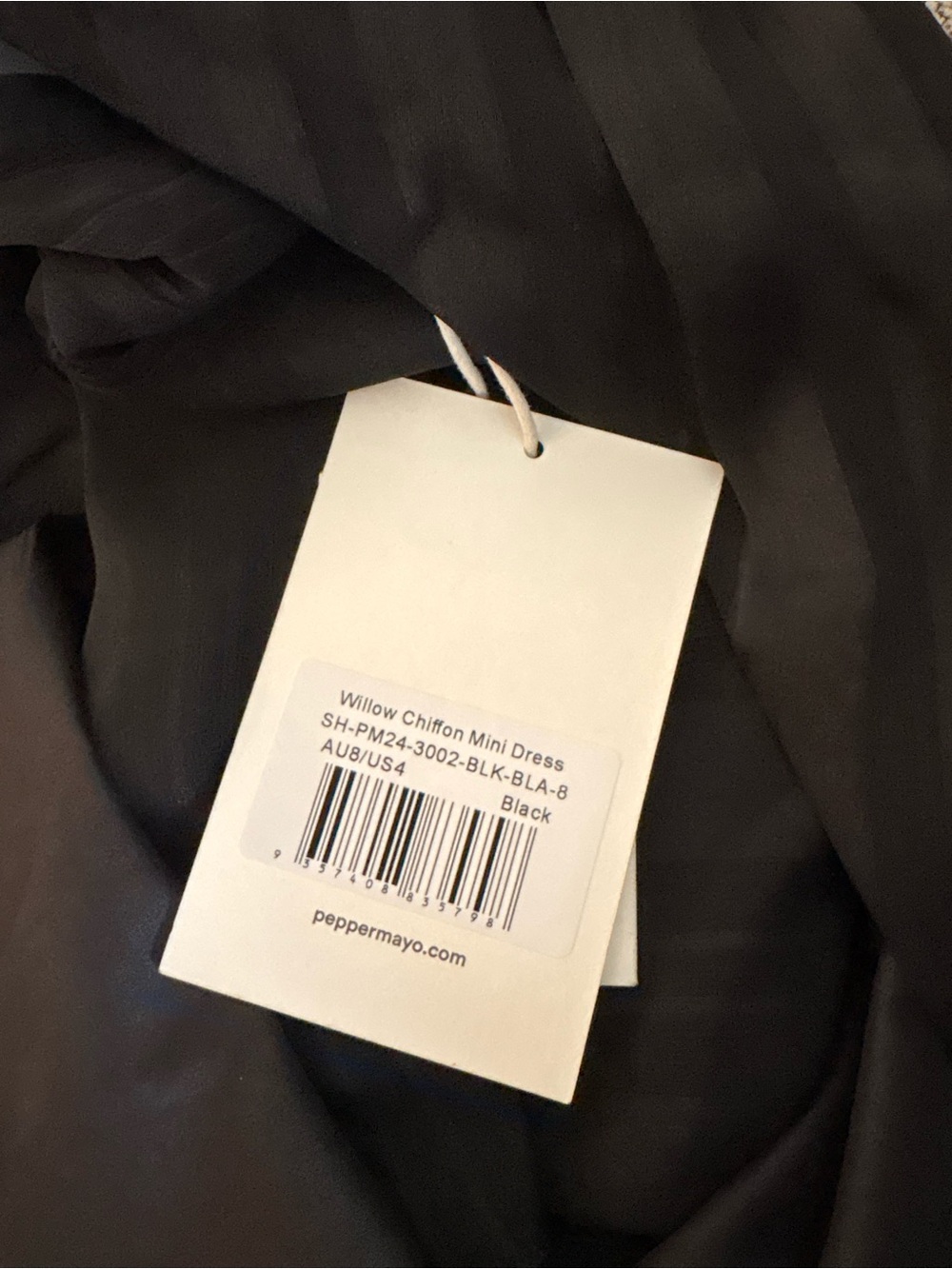 Peppermayo Black Halter Ruffled Mini Dress - Picture 7 of 7
